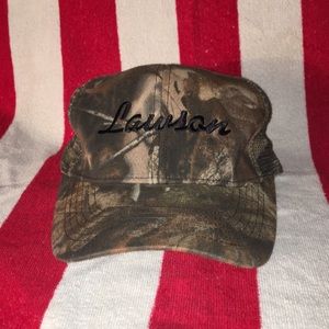 Lawson camo cap camouflage mesh back SnapBack hat